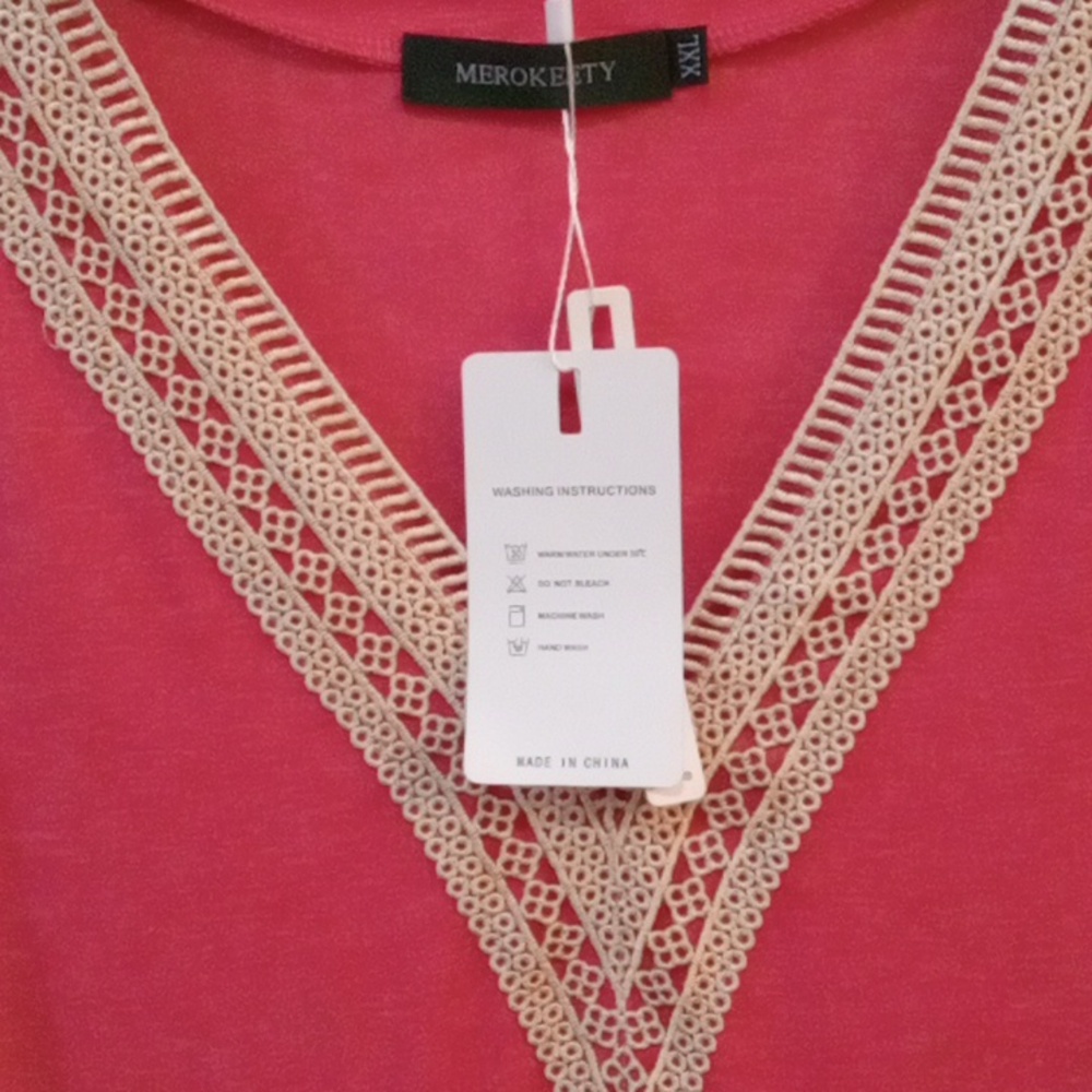 Merokeety Classic & Comfy Top Fashion Pull Over Top Size XXL - Picture 7 of 8